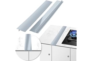 MSDADA Küche Silikon-Herdplatte Gap Cover, 2er Set Herdabdeckung aus Silikon Hitzebeständig Und leicht zu Reinigen für Küche Herd Arbeitsfläche Backofen Waschmaschine Trockner(25 Zoll, Grau)