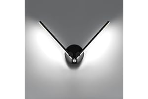 KAWELL 10W Moderno LED Luz da Parete con Interruttore Interior Apliques de Pared LED Bañadores de Pared con Brazos de Lámpara Giratorios de 300° para Dormitorio Salón Fondo Pared Pasillo Escalera