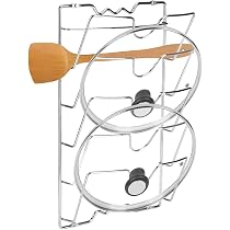 Support Pour Couvercles De Casseroles Litinliv - En Inox, Anti-débordement Et Stable | Range Couvercles Proprement