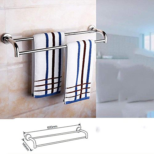 XQY Kitchen Bathroom Shelf,Stainless Steel 304 Bathroom Hardware Pendant Sets (Towel Rack/Towel Rack/Hanging Hooks/Tissue Box/Toilet Brush/Tripod) Ensuring Quality,Towel Rack