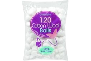 Cotton Tree 100 Percent Pure Cotton, Super Soft, Pack of 120