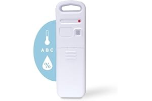 AcuRite Wireless Indoor Outdoor Temperature and Humidity Sensor (06002M), white