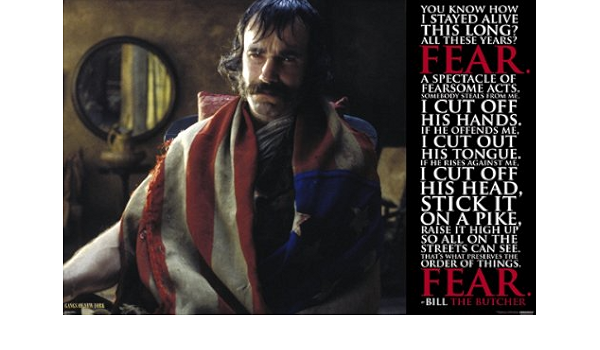 Bill The Butcher Quotes Gangs Of New York - Bill The Butcher Quote Poster Print (91.44 X 60.96 Cm)  : Amazon.co.uk: Home & Kitchen