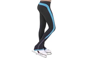 DNJKH Eiskunstlaufhose, Warme Fleece-Eislaufhose, Hohe Elastizität Wasserdicht Eislauf-Leggings Für Damen Und Mädchen