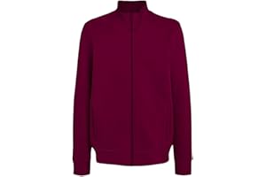 CHEMAGLIETTE! Felpa Uomo Zip Intera - Maglia Tuta Felpata Cotone, Felpe da Lavoro Maglie Senza Cappuccio Tinta Unita Stampabili, Polsini in Costina Basic Jacket Full Zip