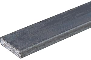 AB ANTONIO BELLISSIMO Barra in Ferro Piatto Liscio da 1 Metro – Vari Formati - Profilo Piatto in Ferro Grezzo per Lavorazioni Metalliche, Carpenteria, Fai-da-te e Restauri – Saldabile e Verniciabile (50x6)
