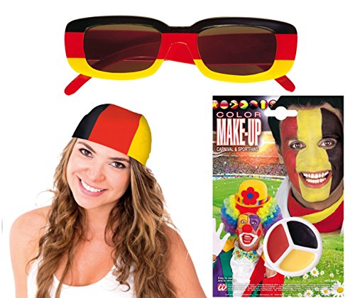 Preisvergleich Produktbild Idena Deutschland Fußball-WM Fan Set 3 teilig