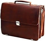 Echt Leder Aktentasche Messenger bag Business Tasche...