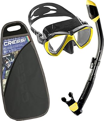 Cressi Sub S.p.A. Ranger & Dry Kits de Randonnée Aquatique Mixte Adulte, Noir/Jaune