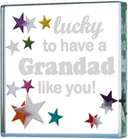 Spaceform Miniature Glass Token Stars Lucky To Have A Grandad Like You 2131