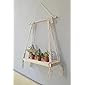 Decazone Macrame Wall Hanging Shelf Wood Floating Boho Shelves with Wooden Dowel Modern Chic Hand Woven Art Decor for…