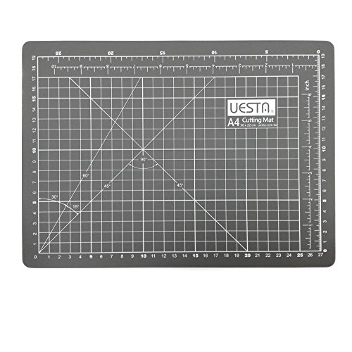 UESTA A1 (36L x 24W Inch) (900 x 600 mm) Self Healing 5 Schichten PVC Cutting Mat Schneidematte (Grau) - 2