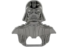 WOO LANDO Darth Vader Flaschenöffner, schwarz glänzend, solide Verarbeitung 55mmx60mm, für die Hausbar & unterwegs - lustiges Geschenk für Star Wars Fans