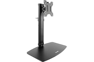 TOOQ DB1127TN-B - Höhenverstellbarer Tischständer für 17" bis 27" Displays, Schwarz