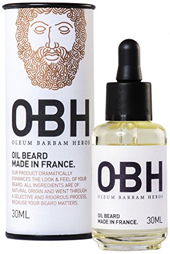 Il miglior balsamo Olio da Barba di altissima qualità completamente naturale per uomo OBH ® ● Crescita eroica 