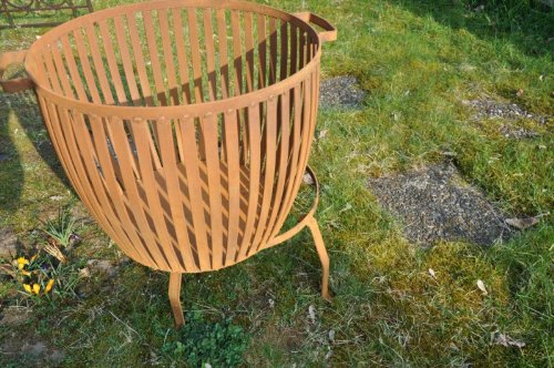 RIESEN Feuerkorb Globus Sehr stabil , SCHWER Feuerschale Rost - 5