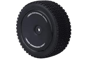T best 2 Stück RC-Reifen, Maßstab 1:14 RC-Car Hinterreifen Reifenersatzreifen Upgrade Ersatzteile RC-Modifikationszubehör für Wltoys 144001 1/14 RC Car(Schwarz)