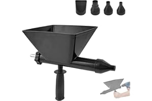 QZQUFJ Aplicador Mortero Juntas, Pistola de Silicona, Hormigoneras Electricas con 4 Boquillas, Máquina de Lechada, Mortero Cemento para Paredes de Cemento