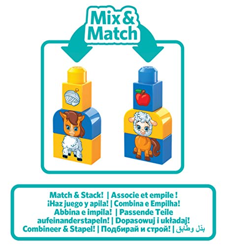 Mega Bloks Mes Animaux à Assembler, briques et jeu de construction, 40 pièces, jouet pour bébé et enfant de 1 à 5 ans, FLT36 – Image 6