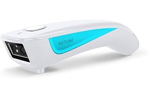 NETUM Upgrade Mini Wireless QR Barcode Scanner, 3 in 1 Bluetooth Tragbare Tasche Kleiner 1D 2D Strichcodeleser, Automatisch S