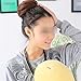 Women Lady Girl Ponytail Hairpiece Hair Bun Elastic Round Hair Scrunchie Wig Dark Brown