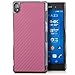 Produktbild Saxonia® Sony Xperia Z3 Hülle Case Schutzhülle Cover Slim Design in Carbon-Optik Rosa