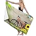 Produktbild Einst Sunflowers Bike Badetuch für Erwachsene, Mikrofaser, Oversize, 79 x 130 cm, schnelltrocknend, sehr saugfähig, vielseitig einsetzbar, Pareo für Damen und Herren
