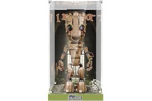 TopBrixx Vitrine für Lego Ich Bin Groot 76217, 3MM Acryl Schaukasten für Lego 76217 (Nicht Enthalten Lego Modell)