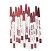 Oyedens 12pcs/Set Waterproof Lip Liner Pencil Long Lasting Lipliner Makeup Tools