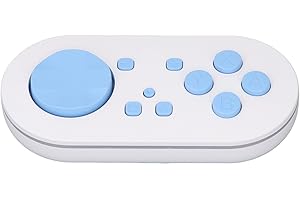 PUSOKEI Bezprzewodowy Kontroler Bluetooth dla Aplikacji Anki, Kontroler Gamepada Bluetooth z Trybami Oświetlenia RGB, Kieszonkowy Mini Kontroler dla Wins, Android, OS X, IOS (BLUE)