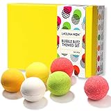 Lagunamoon Bath Bombs Gift Set,Natural Organic Handcrafted Fizzy Bath Bombs with Essential Oils, Great Gift Idea for Women Relaxation, Kids for Fun, Men sore Muscles Relief