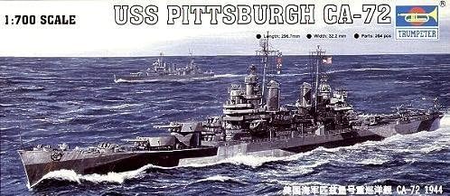 Trumpeter 05726 1/700 '44 USS Pittsburgh CA-72 Cruiser by Trumpeter Models