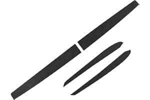 Alfanxi Copertura Avvolgente per cruscotto e Pannello Interno per Porta Anteriore, Rivestimento bracciolo, in Alcantara e Materiale ABS Compatibile con Tesla Modello Y/3 (Nero)