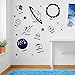 Produktbild Solar System Space Astronomie, Planeten 02 Wand Dekorationen Fenster Aufkleber Wall Decor Sticker Wall Art Aufkleber Sticker Wand Aufkleber Aufkleber Wandbild Décor DIY Deco Abnehmbare Wandaufkleber Colorful Aufkleber, Vinyl, 14 - Dark Blue, Large