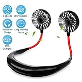 【3 Gänge der Windgeschwindigkeit】: Man braucht nur einmal die Ein- / Aus-Taste drücken, um die Windstärke während des Betriebs anzupassen.