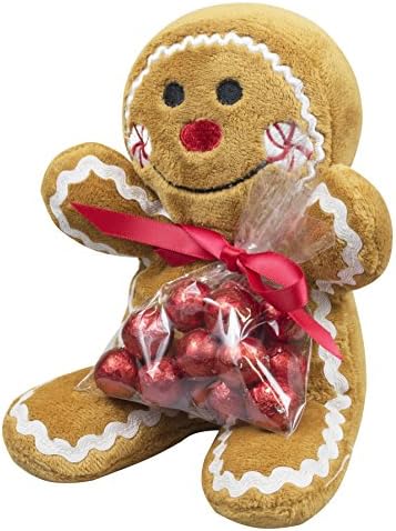 HOUSE OF FLAVOURS Plush Gingerbread man with Milk Chocolate Balls, 75 g