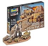 im Maßstab1:76 Revell Modellbausatz Panzer 1:76 - Sd.Kfz.11 + 7,5 cm Pak 40 im Maßstab 1:76, Level 4, originalgetreue Nachbildung mit vielen Details, 03252