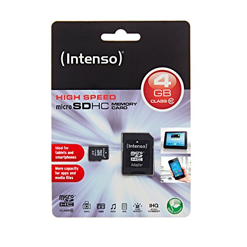 Intenso Micro SDHC 4GB Class 10 Speicherkarte inkl. SD-Adapter schwarz - 2