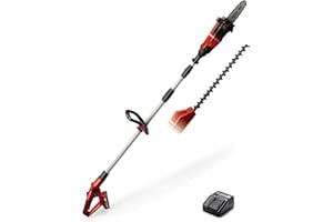 Einhell Akku Multifunktionswerkzeug GE-HC 18 Li T Kit (18V, 3Ah, 2-in-1 Heckenschere und Motorsäge, Oregon Schwert, inkl. Akku und Ladegerät)