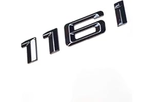 MCK Auto - 116i Black Glossy Rear Boot Logo Back Badge Emblem Tuning Modification for E81 E82 E87 E88 F20 F21 F52 HB2R3