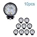 Produktbild 27W LED Scheinwerfer Samber Runde Arbeitslicht Offroad SUV ATV Boot Spotlight Außen Strahler(10 PCs)