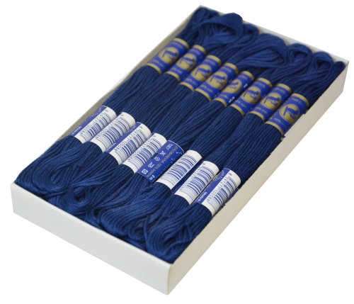 1 Docke Stickgarn / Sticktwist 100 % Baumwolle #5882 Mitternachtsblau