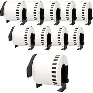 Brother DK-11218 Rouleau d'étiquettes adhésives prédécoupées papier 24