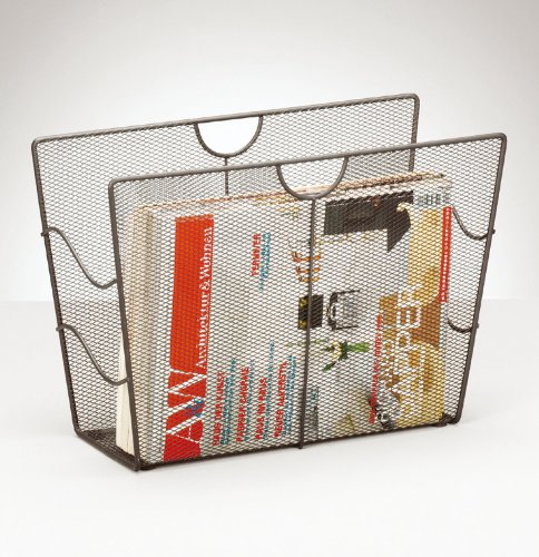 Zeller 17742 Zeitungsständer, Mesh / 39 x 17.5 x 27, anthrazit - 2