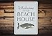 Produktbild Dozili Whale Decor Lustiges Wal Schild Wal Liebhaber Geschenk Wal Strand Decor Wal Strand Schild Welcome Whale Lover Schild Qualität Metall 20,3 x 30,5 cm