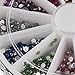 Demarkt Sparkling Manicure Dust Powder 12 Colours Box Nail Art Tip Decoration Glitter Rhinstone Palette Set