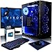 Produktbild VIBOX Nebula LA10-39 Komplett-PC Paket - 4,2GHz AMD A12 Quad-Core CPU, Desktop PC Computer mit Spielgutschein, 22" HD Monitor, Gamer Tastatur & Mouse, Windows 10, Blau Innenbeleuchtung, lebenslange Garantie* (3,8GHz (4,2GHz Turbo) AMD A12-9800 12-Core (4 CPU + 8 GPU) AM4 Prozessor CPU, 8GB DDR4 2133MHz RAM, 2TB (2000GB) SATA III 7200rpm Festplatte, 400W 85+ Netzteil, Gamemax Onyx Gehäuse, AM4 A320 Mainboard, Blau Fan, 150Mbs WLAN-Adapter)