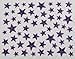 Nail Art 3d Glitter Stickers - Stars (Purple )