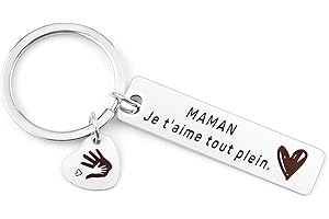 RGHSZ Cadeau Fête Des Mères,Cadeau Maman,Porte Clé Maman,Cadeau Pour Maman,Cadeau Maman Anniversaire,Cadeau Naissance Maman,Future Maman,Cadeau Moins De 10 Euros,Petit Cadeau Pas Cher