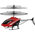 RC Remote Control Helicopter Toy Hand Sensor USB Charging Exceed Infrared Induction Flight Gravity with 3D Lights for Boys Kids RC Helicopter for Indoor and Outdoor flying (Random Color)